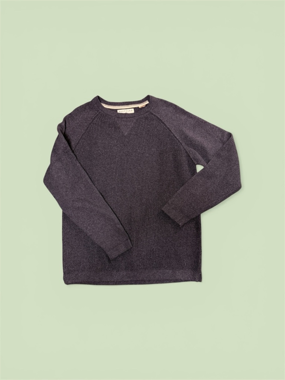 Men's Navy Crewneck Knit Sweater